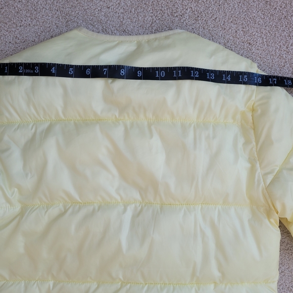 Like New Mango Light Yellow Puffer Jacket Size S - Picture 9 of 13